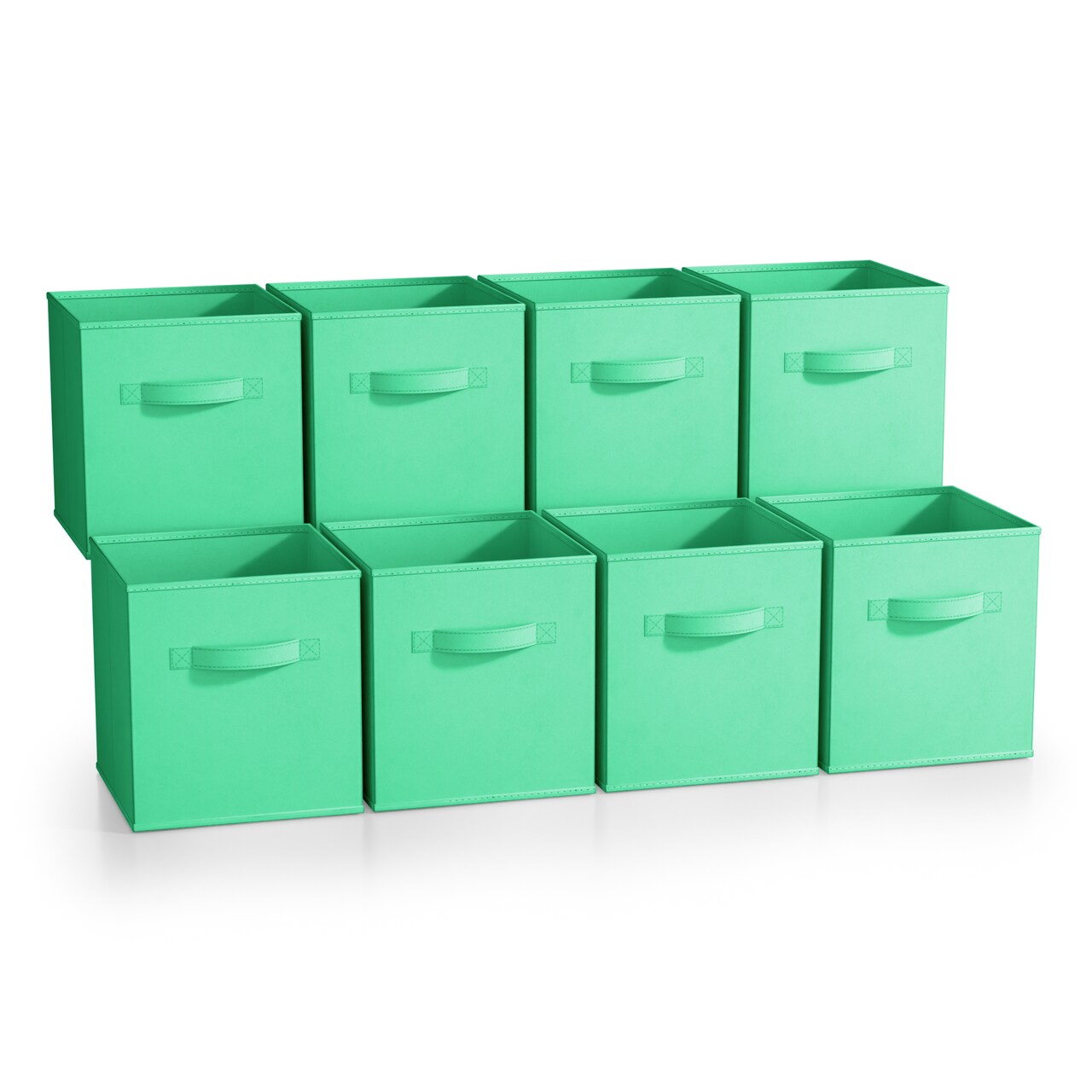 Sorbus 8 Pack 11 Inch Foldable Storage Cubes with Handles- for Organizing Home, Shelves, Nursery, Playroom, Closet and More